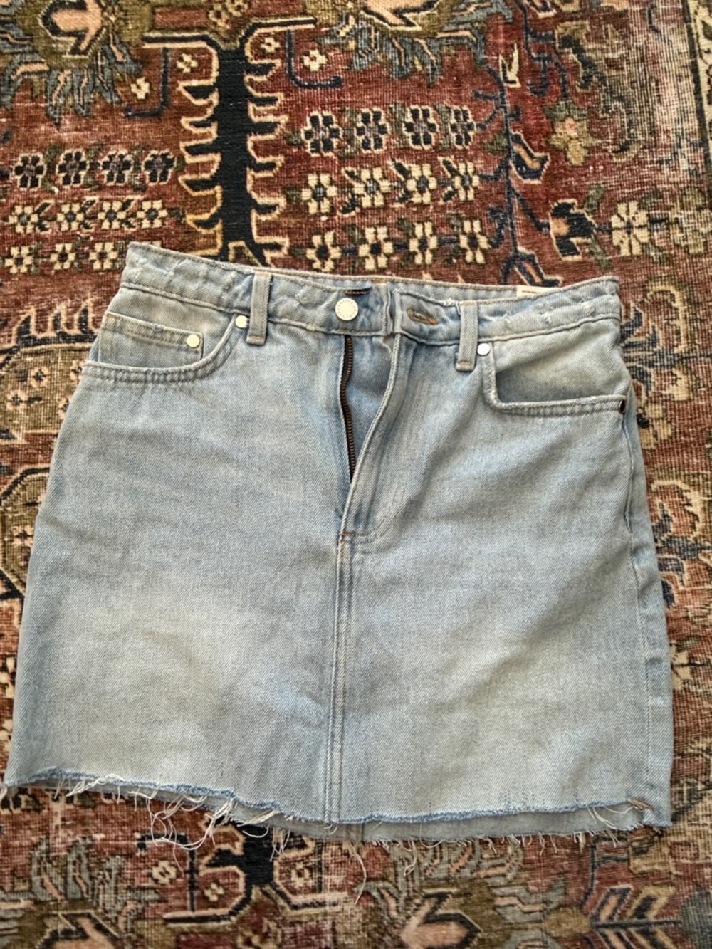 Li Denim Mini Skirt